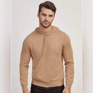 MOTT & BOW  Mens Hoddie CASHMERE SZ XL Camel Heater Casual Dc